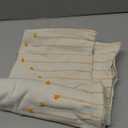 Boho Spring Throw Pillow Covers 18x18 Set of 2 Neutral Woven Decorative Pillowcases Cotton Tufted Couch Pillows Modern Farmhouse Cushion Covers for Sofa Couch Bed Living Room Home Decor, Golden Yellow