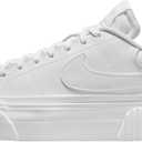 Nike Women's Court Legacy Lift Shoes (7.5, White/White/White)