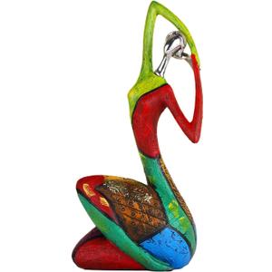 suruim Colorful Abstract Women Figurines Sculptures Home Decor for Shelves Yoga Pose Art Statue Modern Home Decoration Living Room Zen Decor Tables Ornaments (C)