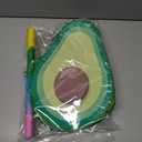 Cinco De Mayo Avocado Pinata for Kids Birthday Party,(15 x 10.75 in.) for Fun Fiesta Taco Party Supplies, Mexican Theme Decoration, Carnivals Festivals, Taco Tuesday Event
