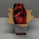 Homemate Electric Blanket Heated Throw - 50x60 Ultra Soft Cozy Flannel Heating Blanket with 10 Fast Heat Levels 8 Hours Auto Off Over-Heated Protection ETL Certification Keep Warm in Home Office (Red-black)