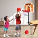 Indoor Basketball Hoop,Mini Tabletop Basketball Hoop Set with Two Balls, Mini Hoops for Desk Table Bed Office Bedroom Basketball Toys for Kids and Adults