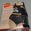 Hanes Women's Comfort, Period. Underwear, Bikini Period Underwear, Super Leaks Period Underwear, 3-pack (Large)