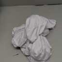 Trlyc Spandex Folding Chair Covers 30 Pcs Universal Fitted Stretchy Dining Chair Slipcovers for Wedding Party Banquet Flat-Front Chair Cover (White)