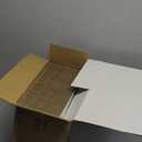 Calenzana 8x6x6 Shipping Boxes Set of 40, White Corrugated Cardboard Box for Mailing Packing Gifts Small Business