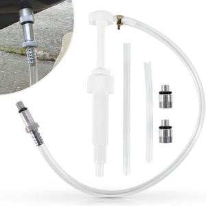 Upgrade Lower Unit Gear Oil Pump for Standard Quart Bottles, Come with 3/8in 8mm 10mm Metal Adapters, Fit All Mercury and Mariner Outboards