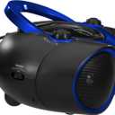 Jensen CD-490 Portable Sport Stereo CD Player with AM/FM Radio and Aux Line-in & Headphone Jack (Blue)