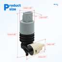 84134930 Front Windshield Washer Pump w/Grommet Windshield Wiper Pumps for 2010-2017 Chevrolet/Ford/GMC/ 2007-2023 Jeep Wrangler, 2014-2022 Jeep Cherokee