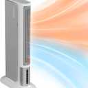 CIARRA Portable Fan and Heater Combo, Electric Space Heater with Timer for Indoor Use, Small Desk Heaters for Office Bedroom Bathroom Living Room RV, PTC Fast Heating, Safety Protection