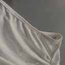 Verdusa Women's Ruched One Shoulder Tops Sleeveless Fitted Going Out Tops (Large, White)
