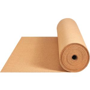 200 Sq. Ft. Cork Roll 48 x 600 Inch Cork Underlayment Roll Sound Insulation Mildew and Moisture Proof for Office Home School DIY Supplies(3mm Thick)