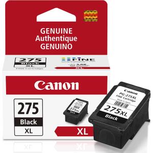 Canon PG-275 XL Genuine Black Ink Cartridge, Compatible with TS3520/3522, TR4720/4722, TS3720/3722