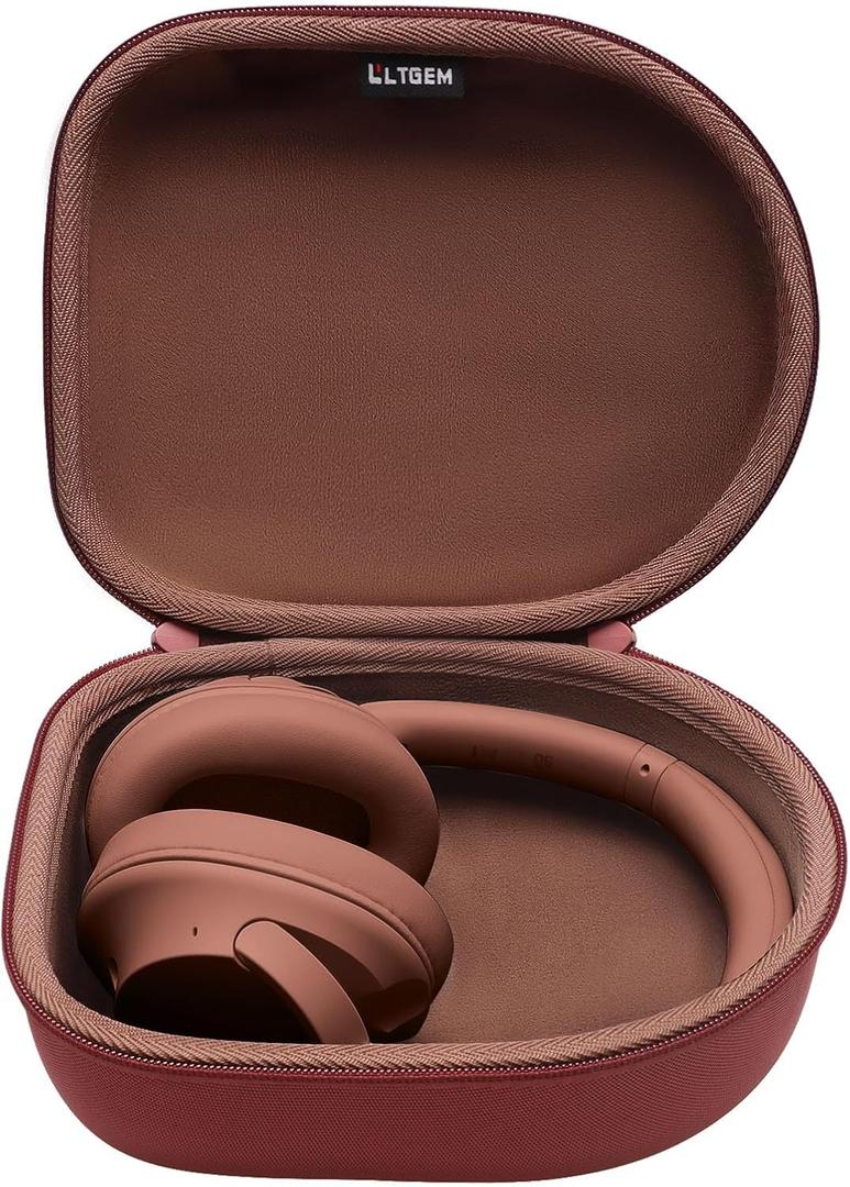 Headphone Headset Case Compatible with JBL, Beats, Sony, Sound core Anker, Raycon, TOZO, SteelSeries, Logitech, Jabra, Bose, Audio-Technica, Sennheiser Headphones, Claret+Brown