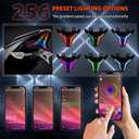 2018-2024 RGB Motorcycle LED Tail Light with DRL Compatible with Kawasaki Ninja 400&ABS/250/Z300/Z400/ZX-6R&10R&25R&4R Accessories Brake Lights Sequential Dynamic Instruction Adjustable Control Color
