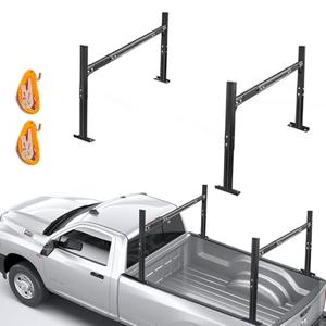 LMYYGOO Universal Truck Ladder Rack, Trailer Ladder Rack, Aluminum Ladder Rack for Truck, Adjustable 62-80 Inch Width with 2 Straps Fits, 800 LBS Capacity for Carrying Lumber/Ladder/Kayak : Automotive