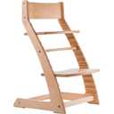 FORNEL Scandinavian Wooden High Chair for Toddlers & Kids | Adjustable Grow-with-Me Montessori Seat for Dining Table | Natural Wood Finish Convertible Highchair