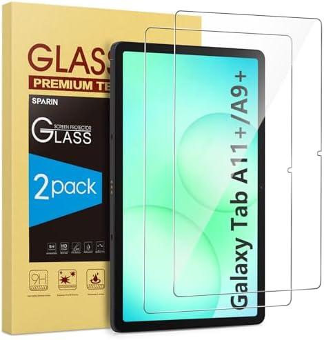 SPARIN 2 Pack Screen Protector for Samsung Galaxy Tab A11 Plus/A9 Plus [11 Inch-2025/2023], Tempered Glass for Tablet A11+/A9+ (SM-X230/X235/236B/X210/X216/X218), Case Friendly, HD Clear