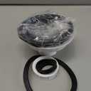 Kraus Kitchen Sink Strainer for 3.5-Inch Drain Openings in Black, PST1-BL