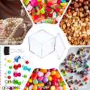Telooco 48 Pcs Clear Acrylic Box with Lid 2.2 x 2.2 x 2.2 Inch Small Square Display Boxes Candy Storage Containers, Stackable Small Acrylic Cubes for Candy Pill Beads Earring Jewelry Party Favor