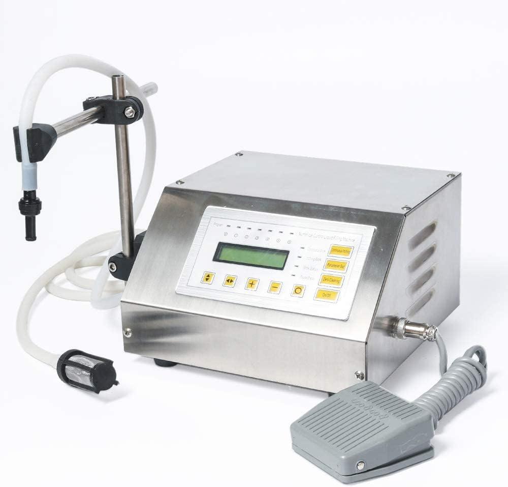 Liquid Filling Machine Automatic Bottle Filler Digital Control Pump Numerical Drinks Water Milk 5ml to 3500ml GFK160 (Machine)