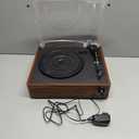Vintage Record Players for Vinyl with Speakers Belt-Driven Retro Turntable LP Player Support 3-Speed, Bluetooth Playback, AUX-in, Headphone, RCA All-in-one Auto Stop Phonograph Wooden Brown
