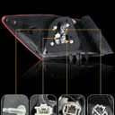 Right Passenger Side Tail Light Compatible with Honda Accord 2016 2017, Rear Tail Lights, Right Brake Turn Signal Taillight, Passenger Side Taillamp Replace HO2805108