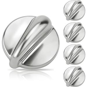 AMI PARTS Fit for G-E Profile Stove Knobs WB03K10303 Gas Stove Knobs Replacements - (Not Universal) Surface Burner Control Knob Replace WB03K10208, AH3486484, EA3486484, 1810427 5-Pack