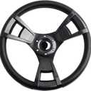 14inch Carbon Fiber Grip Golf Cart Steering Wheel for Golf Cart Club Car DS and Club Car Precedent EZGO Yamaha Steering Wheel (HR001-35)