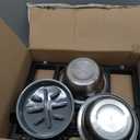 Elevated Dog Bowls, Metal Raised Dog Bowl Stand with 2 Thick 58oz Stainless Steel Food Bowls & Non-Slip Mat - 11.8" Tall for Medium/Large Breeds