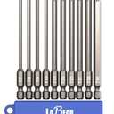 LABEAR - Tamper Proof TORX Bit Set, 10-Piece 6 Point TORX Security Screwdriver Bit Set. S2 Steel, 4" Star Bit Set (T7, T8, T9, T10, T15, T20, T25, T27, T40)