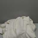 72 x 96 Inch Pinch Pleated Linen Curtains for Living Room Pleated Drapes with Hooks Rings Back Tab Cream Beige Semi Sheer Curtains 96 Inch Length for Sliding Door Dining Bedroom Window 8Ft 72x96