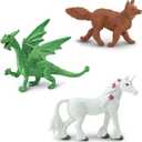 Safari Ltd. Fairy Tale Animals TOOB - Figurines of Unicorn, Dragon, Frog, Wolf, Rabbit, Doe, White Stallion, Bear, Mouse, Bluebird, and Fox - Play Toys for Boys, Girls & Kids Ages 3+