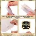 Gejoy 60 Pcs Photo Booth Props DIY Kit Funny Selfie Props Accessories for Grad Wedding Prom Party Supplies Favors with Mustache on a Stick, Hats, Glasses, Mouth, Bowler, Bowties(Stylish)