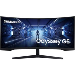 Samsung 34-Inch Odyssey G5 Ultra-Wide Gaming Monitor with 1000R Curved Screen, 165Hz, 1ms, FreeSync Premium, WQHD (LC34G55TWWNXZA, 2020 Model), Black