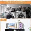 Magnetic Laundry Guard 24" - Metal Laundry Guards for Washer and Dryer Countertop, Laundry Topper, Washing Machine Dryer Countertop Guard for Laundry Organization Accessory