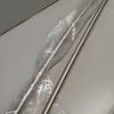 Moen Curved Adjustable Length Fixed Mount Single Shower Curtain Rod for Bathroom, Brushed Nickel Finish, CSR2160BN