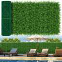 Grooy 40"x120"(33.33 SQFT) Artificial Hedge Grass Wall Roll Panels, Boxwood Panels, Greenery Wall Backdrop, UV Protected Privacy Fence Screen for Outdoor Indoor Wedding Dcor