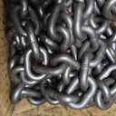 1/4" Tow Chain-G80 Transport Safety Chain with G70 Clevis Grab Hook for Towing|16FT Log Chains Wll 3300 Lbs|Heavy Duty Chain for Trailer Truck Tie Down Binding Equipment(Oiled Black)