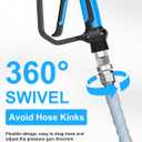 50ft Pressure Washer Hose 4800PSI, 3/8" Power Washing Hose Steel Wire Braided with Swivel Quick Connect, Non Marking Commercial Grade High Pressure Water Hose