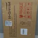 H-Qprobd Magnetic Whiteboard 24" x 18" Dry Erase White Board for Wall, Hanging Mounted Whiteboard with Aluminum Marker Tray