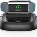 LVFAN for Fitbit Charge 6/Charge 5/Luxe Charger, Charging Cable Replacement Accessories with Reset Button, Smart Watch Fast Charging Station, Magnetic Charger Stand Dock for Fitbit Charge 6/5&Luxe