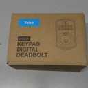 Veise KS02A Fingerprint Keyless Entry Door Lock, Auto Lock, Electronic Keypad Deadbolt for Front Door, Biometric, Anti-Peeping Password, Easy Install, Matte Black