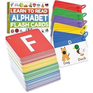 Alphabet Flash Cards - Thick ABC Flash Cards for Kids