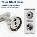 NearMoon Bathroom Toilet Paper Holder, Premium SUS304 Stainless Steel Rustproof Wall Mounted Toilet Roll Holder for Bathroom, Kitchen (2 Pack, Brushed Nickel)