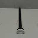 TEECK Shower Curtain Rod, 32-79 inch Adjustable Tension Spring, 1 Inch Shower Curtain Rod Tension, Premium Stainless Steel, Anti-Slip, No Drilling, No Rust, for Bathroom, Black