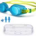 KX Toddlers Baby Swim GogglesKids Swimming Goggles for Kids Age 0-5 Years Old (#3.blue)