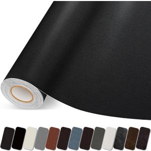 Leather Repair Patch, 35X79 Inch Self Adhesive Leather Repair Tape, Large Vinyl Patch Kit for Couches, Sofa, Furniture, Car Seats, Office Chairs, Cabinets, Handbags（Black, 35X79 Inch）