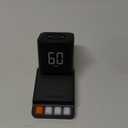 TK3 Pomodoro Timer Cube, Desk Productivity Timer with 5/10/30/60 Min Presets, Custom Countdown, Stopwatch, Clock, 3 Alarm, Silent, Vibrate & Sound Alert, for Task, ADHD, Study, Kitchen, Black