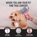 Tauro Pro Line Deshedding Slicker Brush for Dogs & Cats, Soft Pins for Gentle Dematting & Detangling, Grooming Tool for Long & Dense Coats, Ideal for German Shepherds, Non-Slip, Pink, Small Size (S)