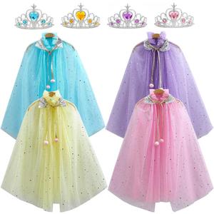 10Pcs Princess Dress up Tutu Crown Accessories Tiara Ballet Tutu Skirt for Girls Costume Party Favors